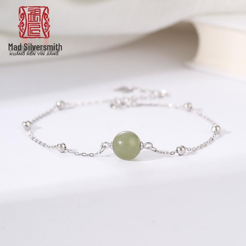

DIY S925 Sterling Silver Bracelet with Amber & Turquoise Beads 925 Silver