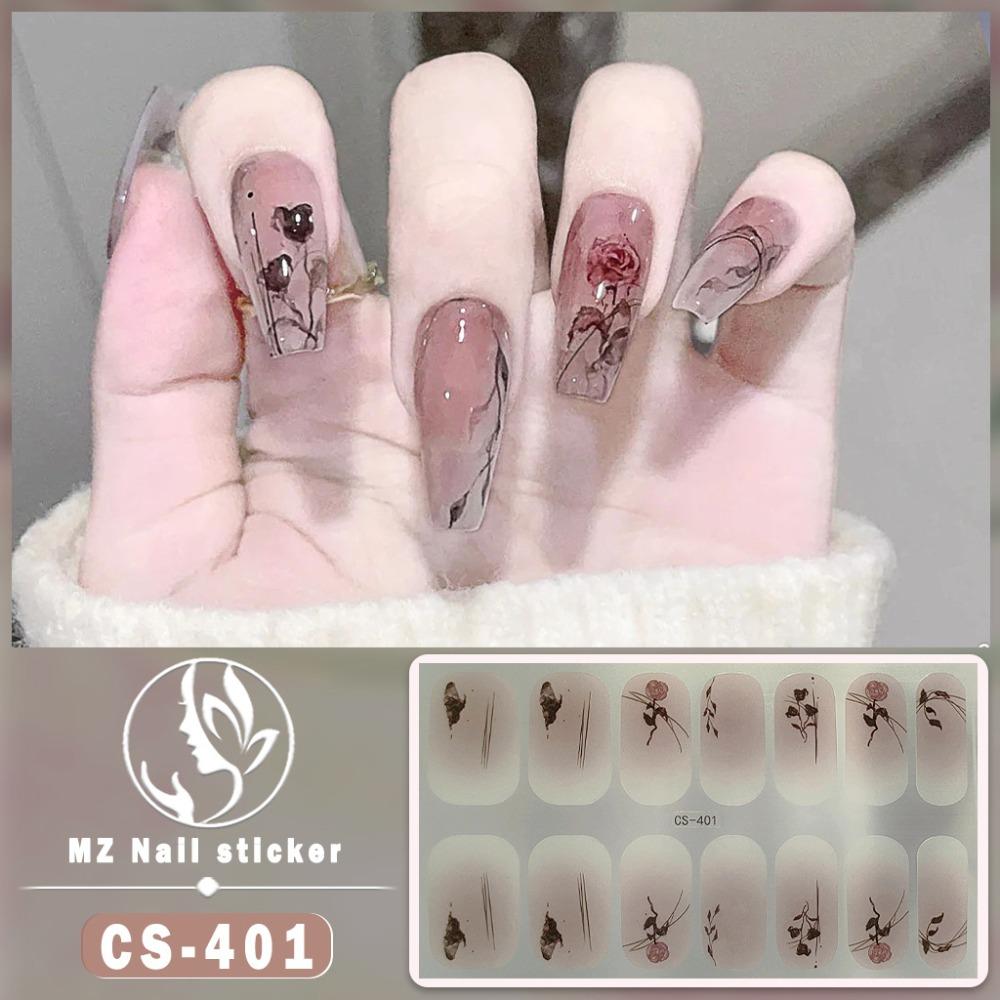 CS No-bake Gel Nail Polish Film Waterproof Full Sticker Chinese Style Panda Manicure Sticker Nail Sticker