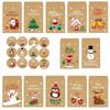 24 Sets 24 Sets Christmas Gift Bags with Stickers Advent Calendar Bags  Gift Giving