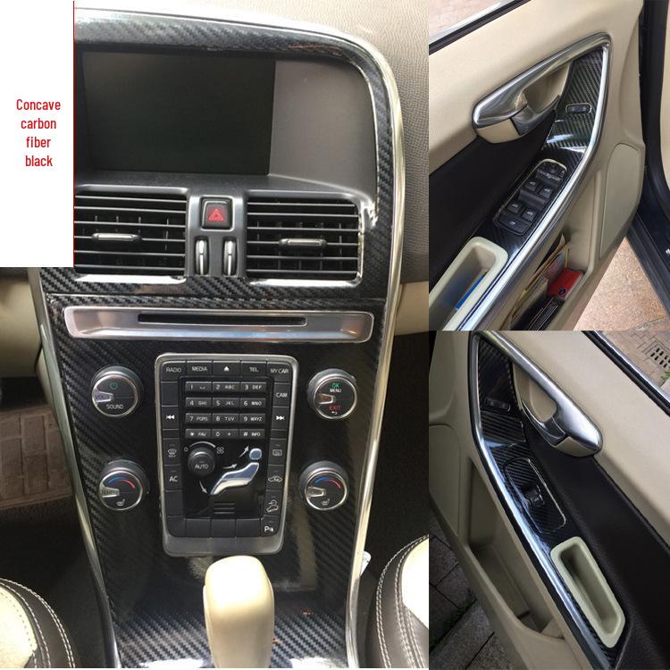 Volvo XC60 Custom Interior Carbon Fiber Gear Shift Decoration Stickers