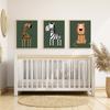 Child Room Safari Animals Lion Giraffe Zebra Poster Nursery Wall Art Canvas Painting Nordic Kids Bedroom Print Picture Decor