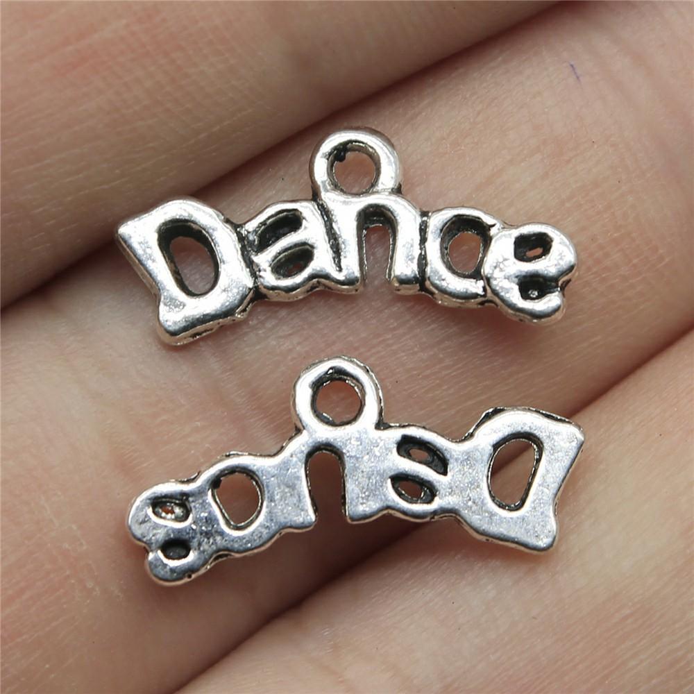 

20pcs Charms Dance Antique Silver Color Dance Skirt Charms Jewelry Findings DIY Ballet Dance Charms Wholesale