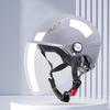Motorcycle Helmet for Woman Men Electric Bike Half Helmet in Summer with long visor