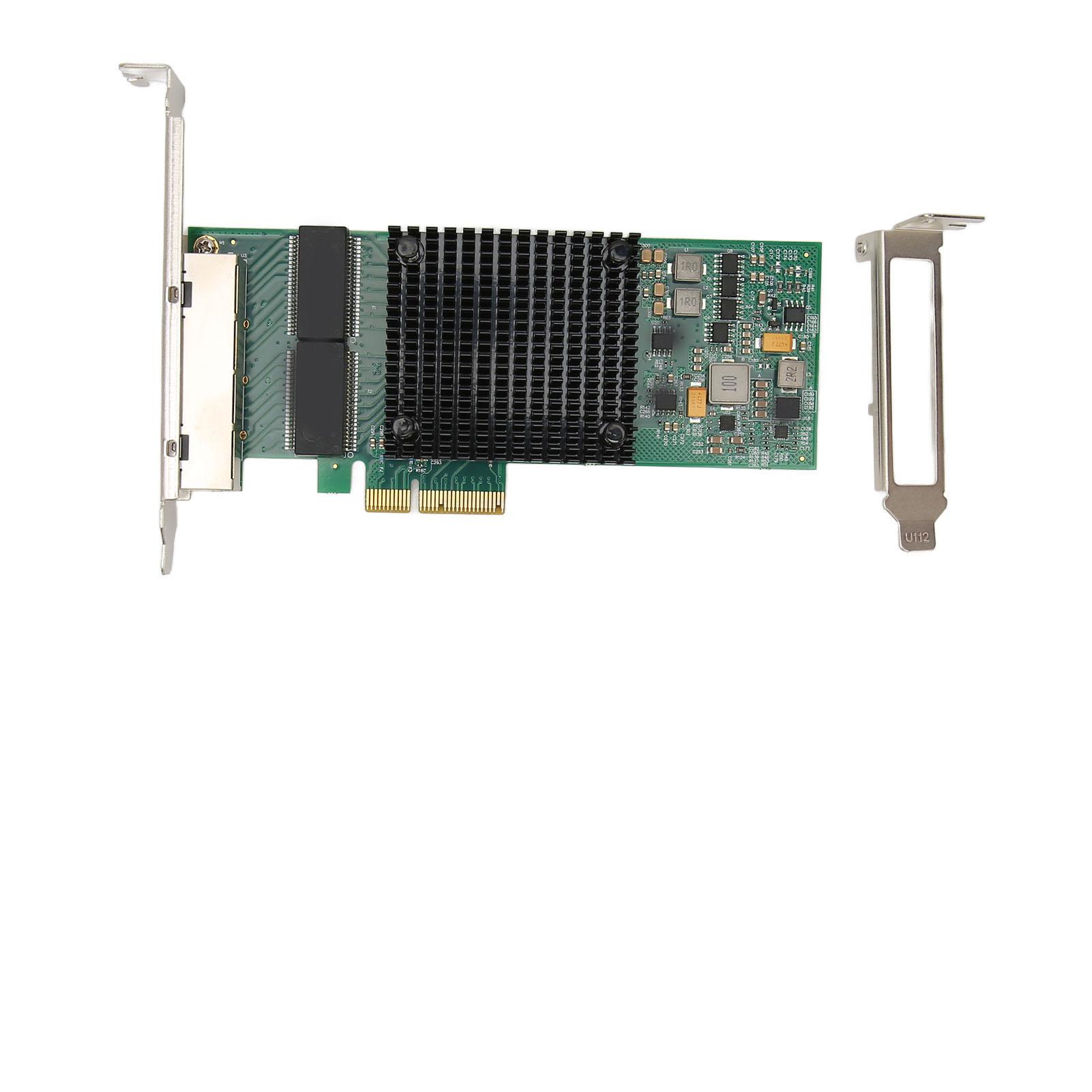 

PCIe Network Card 101001000Mbps Copper RJ45 PCI Express X4 5.0GTs Gigabit Server Adapter for Win