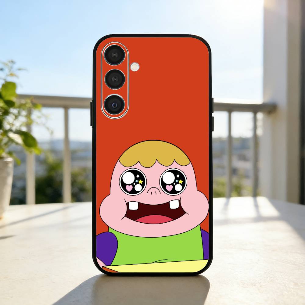 S-Sassy cartoon C-Clarences Phone Case For Samsung  A73,72,71,A52,51,40,41,A22,A32,31,A13, Soft Black Shell