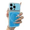 Applicable to iPhone17Pro Max mobile phone case solid color thin ring magnetic suction Apple 16Pro anti-drop 15 hard protective case
