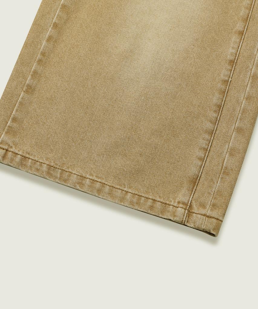 NODU Side Cut Washed Bermuda Shorts [Beige]