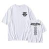 2025 New Short Sleeve Round Neck T-Shirt with Front and Back Print - Versatile, Casual, Hot Selling