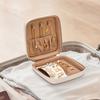 Portable Jewelry Organizers Case with Multilayer Compartments Soft Lining for Earrings Necklaces Rings Travel Storage