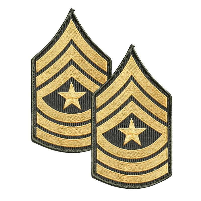 US Vietnam M65 Trench Coat Armband Embroidered Sergeant Major Sergeant Sergeant Shoulder Badge OG107 Shirt Badge TCU Badge