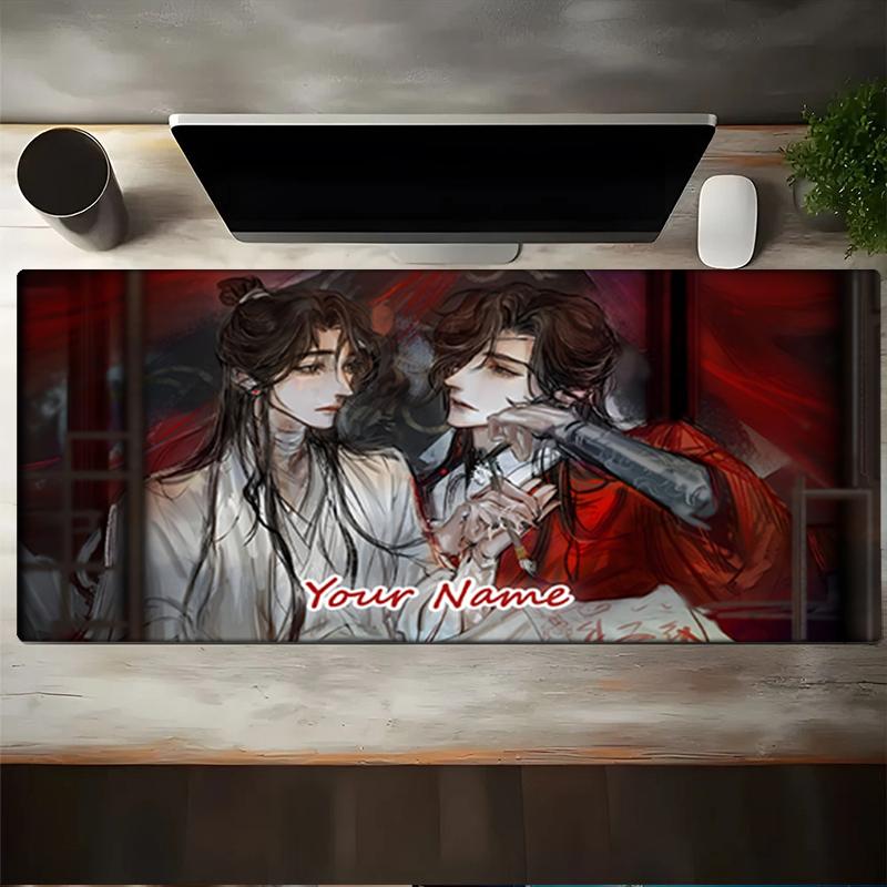 1PC Custom Name Ink Romance" Mouse Pad, Keyboard and Mouse Desk Pad, for Computer Notebook Birthday Gift For Any Room Or Office