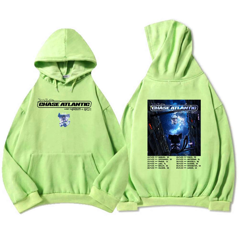 2026 UK and Europe 'Lost In Europe' Arena Tour Hoodies Chase Atlantic Graphic Sweatshirts Hooded Men/Women Clothes Hip Hop Hoody