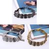 Vintage European Alloy Short Necklace With Geometric Design For Men And Women