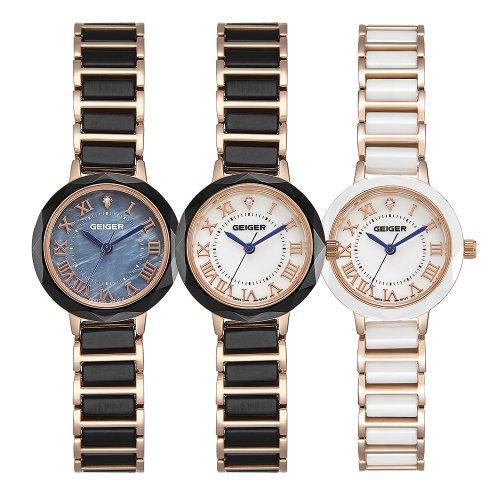 

[GEIGER] GEIGER Women s Diamond Ceramic Watch GE8039 GE8039WRGB