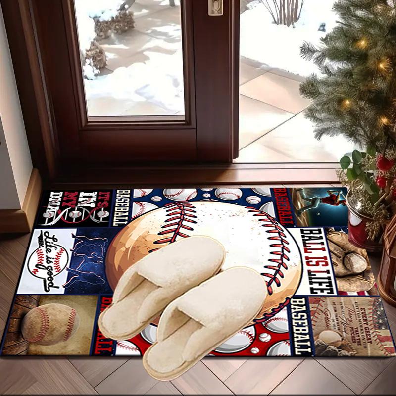 Baseball Passion And Heritage Carpet, Chair Rug,Rug for Office Bedroom living rooms, Doormat decor Fan Gift Christmas Gift