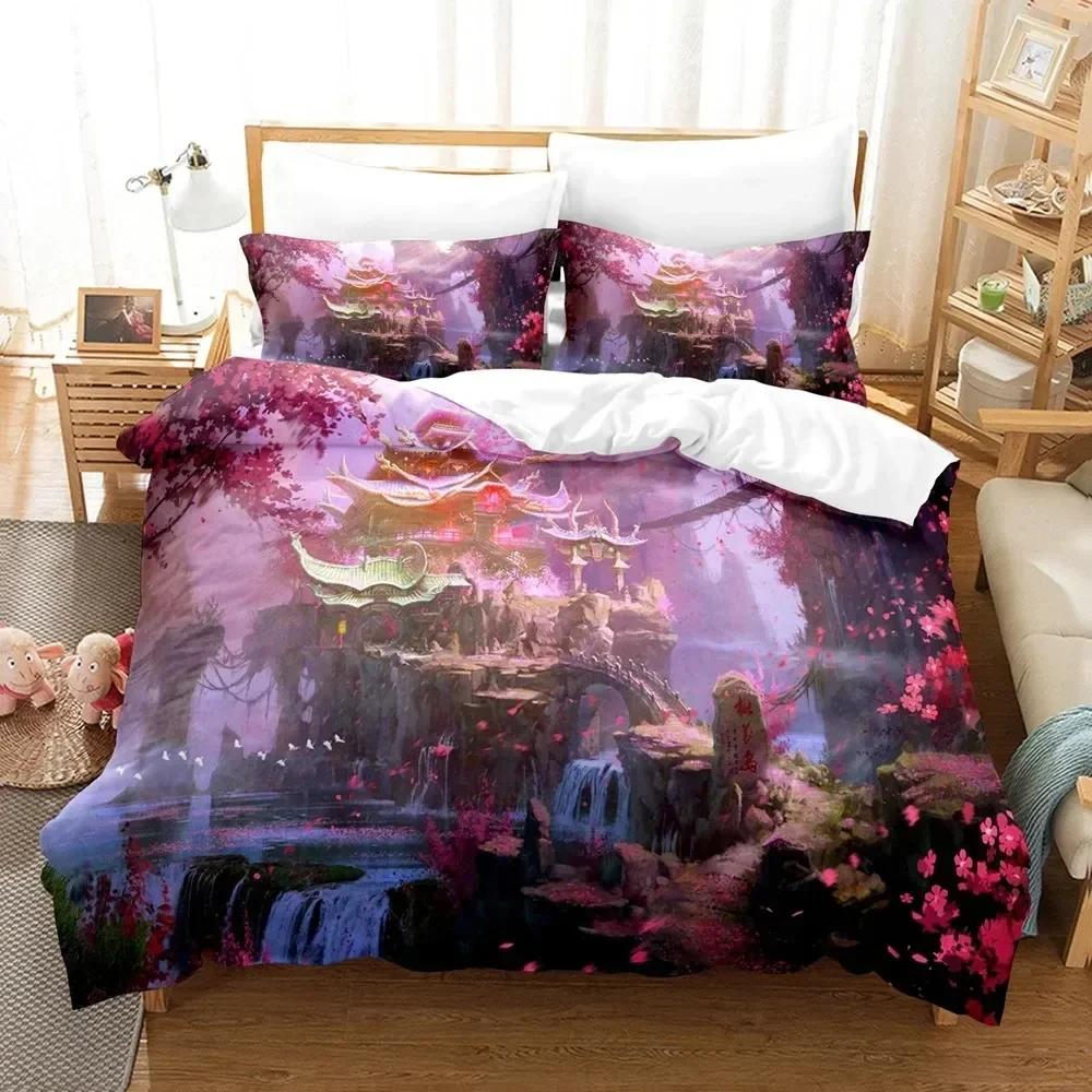 Comforter 3D Printed Fantasy Witch Dragon Alien World Bedding Set Bedroom Soft Modern S Comefortable Quilt