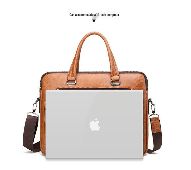 Men's High-End Casual Crossbody Bag - Large Capacity Business Briefcase Handbag