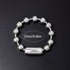 Hip Hop Style Beads Bracelet Vintage Bead Ball Bracelet for Men Christmas Valentine Gift Durable Alloy Beads Bracelet
