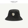 Korean New Ins Daisy Embroidery Bucket Hats Women Men Panama  Summer Sun Hat Fashion Flower Bob Washed Denim Basin Cap