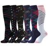 Unisex 6 Paar Kompressionssocken-Set zum Laufen & Radfahren