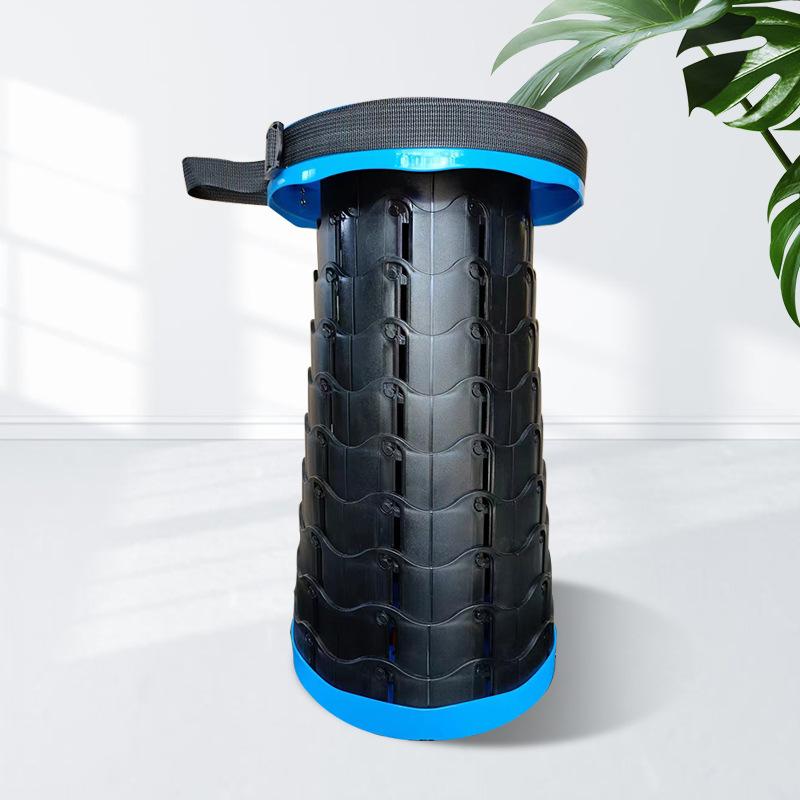 Portable Telescoping Folding Camping Stool Outdoor Foldable Beach Chair Folding Camping Chair for Travel Hiking Fishing Garden