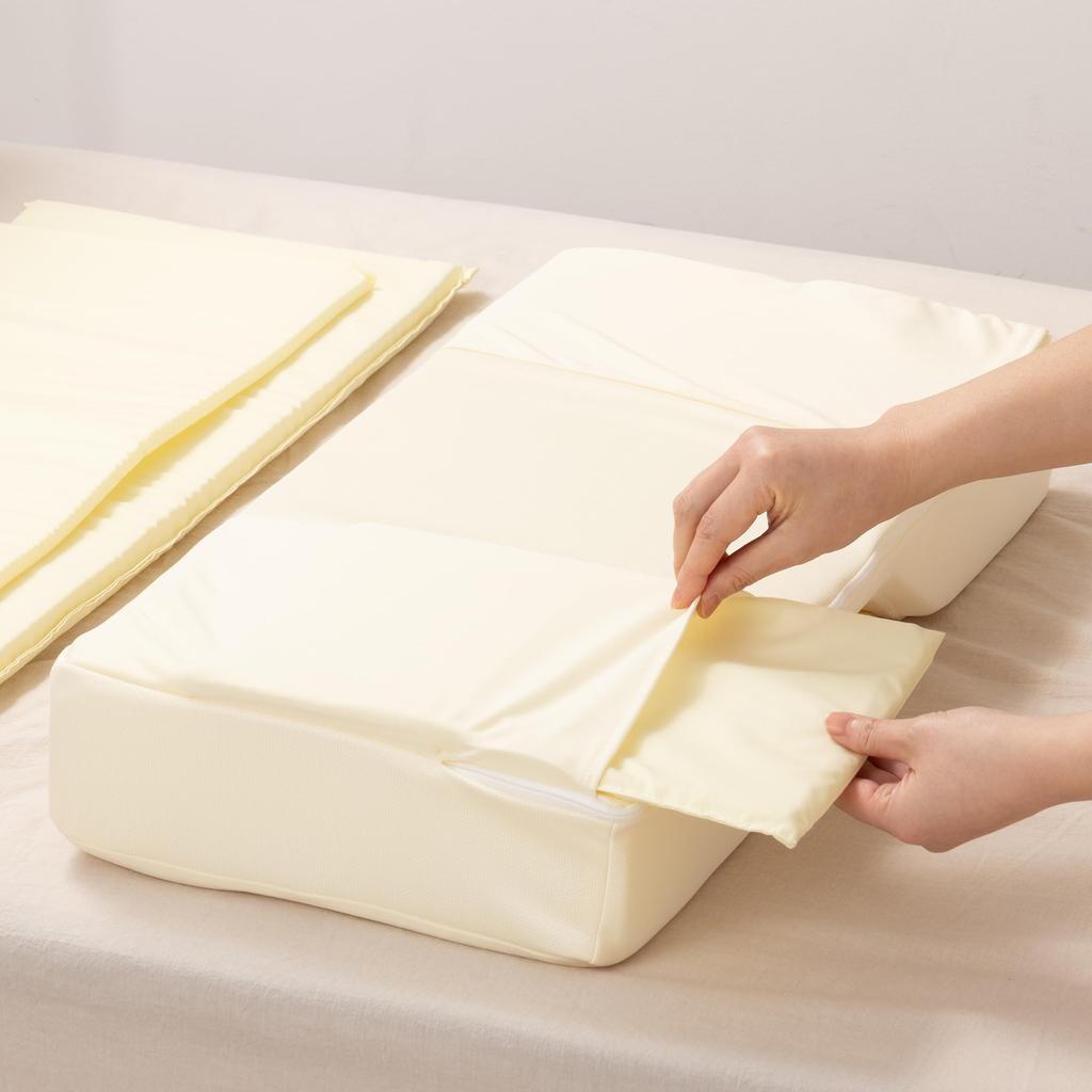 GSP Pillow Light Beige Width 64 x Depth 30 x Height 10cm Guspy Body Height Adjustment Made of Urethane