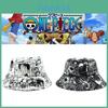 Stylish Anime One Piece Cosplay Luffy Print Fisherman Cap Bucket Hat For Men And Women Outdoors