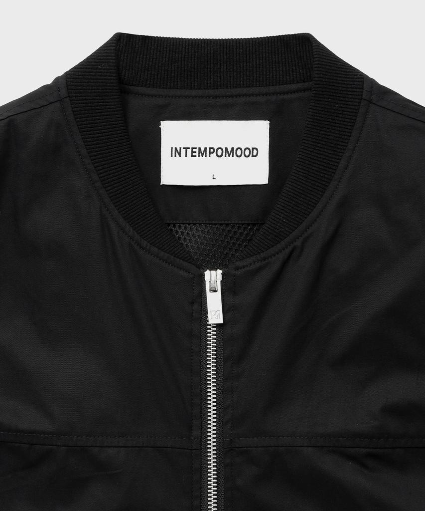 Intempomood Shadow Round Neck Vest_Black