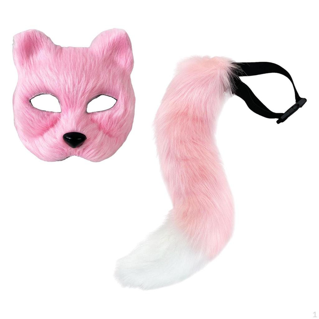 Artificial Cat Tail Halloween Party Festival Decoration Prop Set