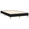 Exclusive House - Bed Slat Base with Mattress Black 120x200 Cm Fabric