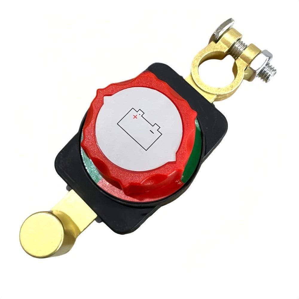 

Large Round Cover Car Battery Disconnect Switch 12V24V Power-Off Switch Vehicles Application Zinc Alloy