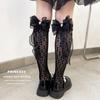 Summer Children Girl Sock Fashion Fishnet JK Lolita Bow Calf Sock for Kids Girl Thin Breathable Mesh Knee High Sock for Toddler