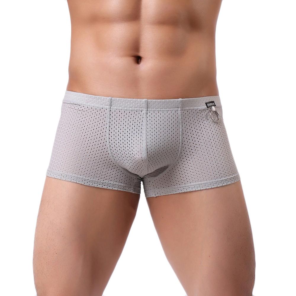 Fashion Mens Hot Sexy Mesh Underwear Sport  Brief Shorts Boxer Underpants 