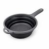 Foldable Silicone Colander, Strainer with Handle, Drainer with Handles