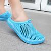 Women Men's Breathable Hollow EVA Clogs Lightweight Slip-on Beach & Casual Shoes with Sport Badge