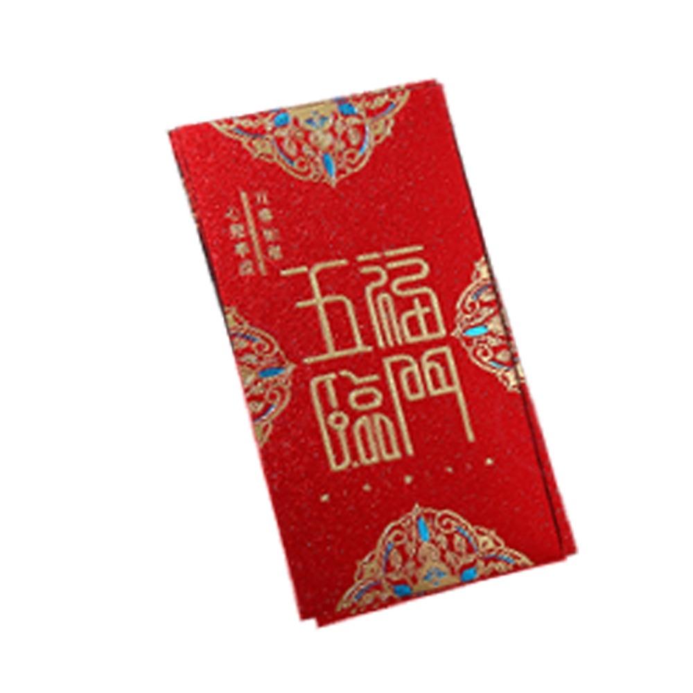 

6 шт. конверты для денег в китайском стиле, винтажные карманные деньги, красный конверт на Новый год, китайский Новый год Style 11
