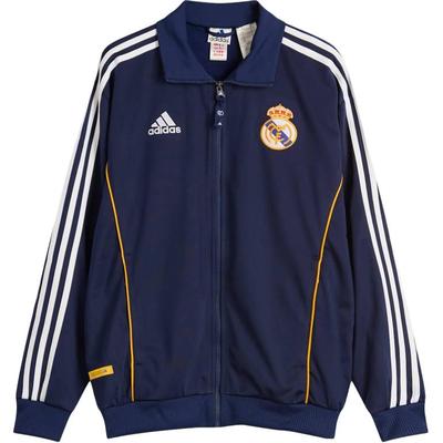 Real Madrid 99/00 Melegítőfelső Kabát Sötétkék Férfi Streetwear JW1993