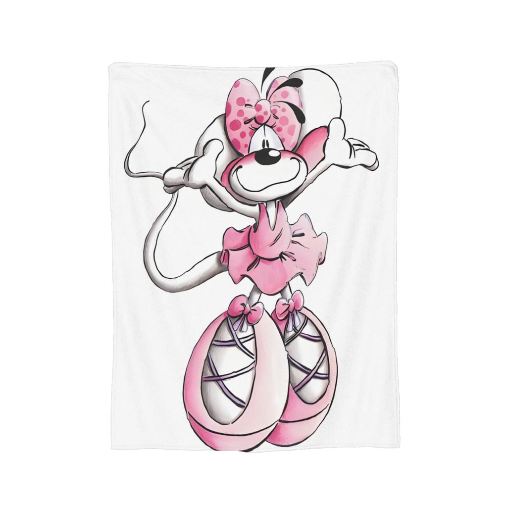 Funny Cartoon D-Diddls Knitted Blankets Coral Fleece Plush Diddl Warm Throw Blankets for Bedroom Sofa Bed Rug