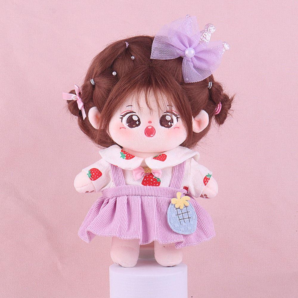 Clothes Cotton Doll Lolita Clothes 20cm Plush Doll Clothes 20 Cm Doll Jk Uniform Clothes  Kids