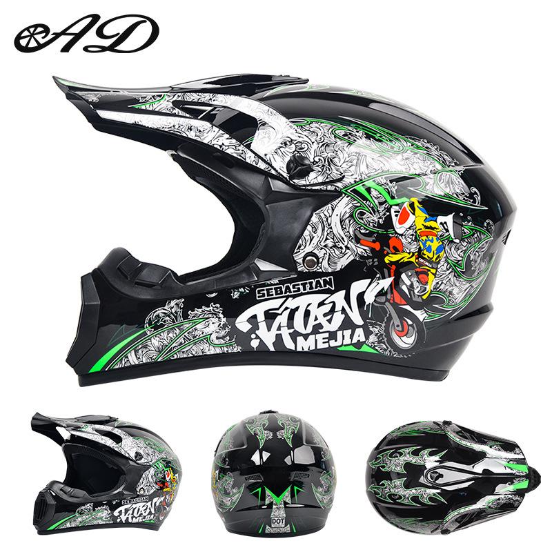 DOT Certified Off-Road Full-Face Helmet for Mountain Biking and Downhill Riding