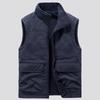 Winter Mens Vest Sleeveless Coat Jacket Men Thick Warm Fleece Waistcoat Workwear Tops Cargo Vest Windbreaker Fashion