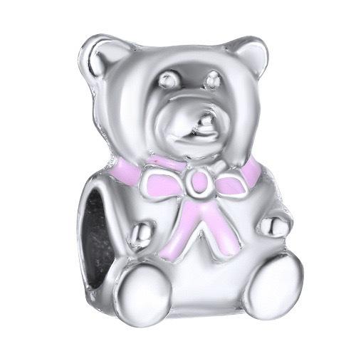 S925 Silver Cute Bear Giraffe Flower Heart Butterfly Bead Bracelet DIY Jewelry Making Kit