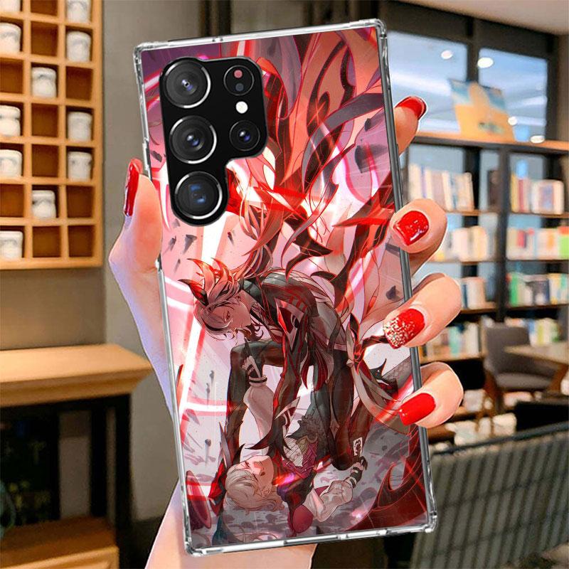 Arlecchino Genshin Impact Phone Case For Samsung Galaxy S26 S25 Edge S24 Ultra S23 S22 Plus S21 S20 FE Soft Fundas Shell Galaxy