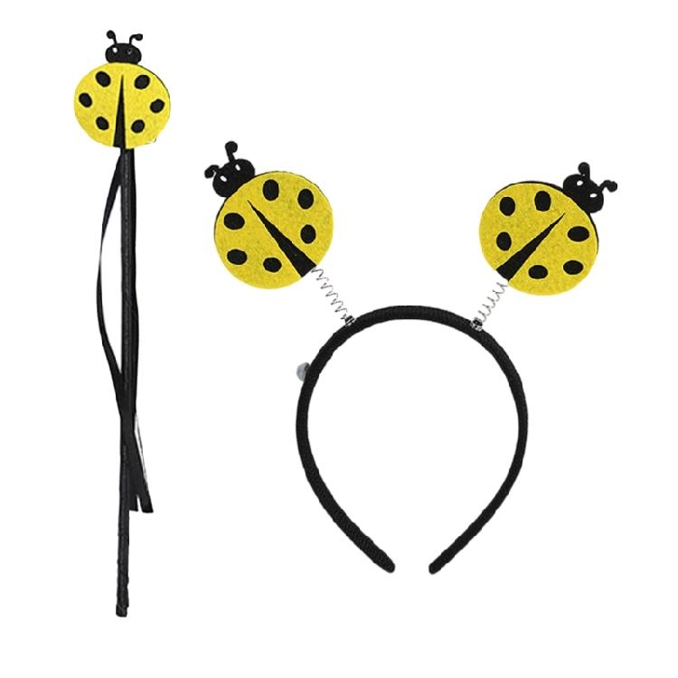 Солнечные очки Божья коровка Волшебная палочка Повязка на голову Божья коровка Аксессуары для костюма Божья коровка Костюм Божьей коровки на Хэллоуин для женщин