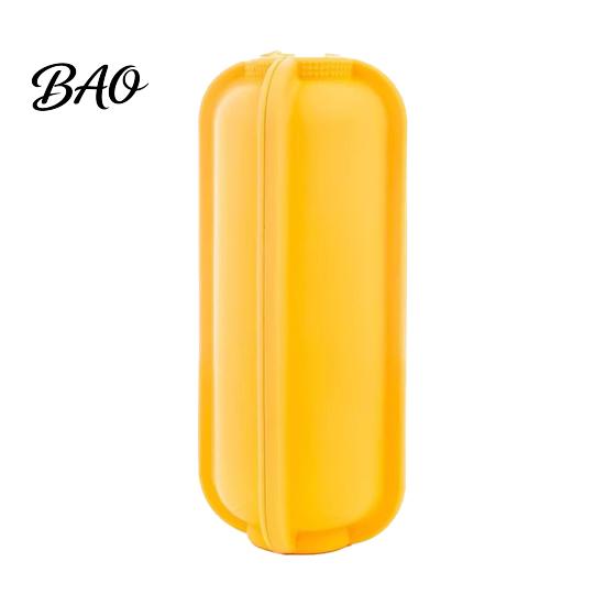 Portable Lunch Box Food-grade Silicone Taco Holder, Flip-top Buckle Design Burrito Storage Compact Food Keeper Box, Leak-proof Handling for