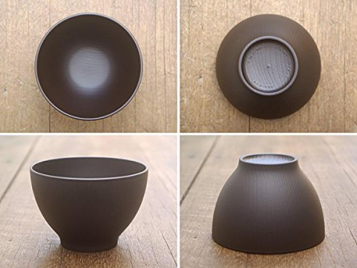 Tableware East Woodgrain Soup Bowl S 360cc Dark Brown Matte Set of 5