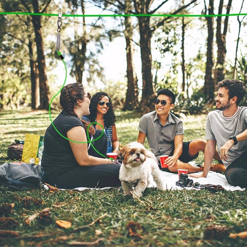 300cm Dogs Leash for Large Dog Walking Leash Rope Heavy Duty Extending Dog Leash Rope with Shock Absorbing Spring