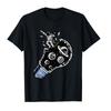 100 Cotton Astronaut Unicorn Planet Alien Space Moon For Men Women Black TShirt Graphic Harajuku Fashion Tee T Shirt XS5XL