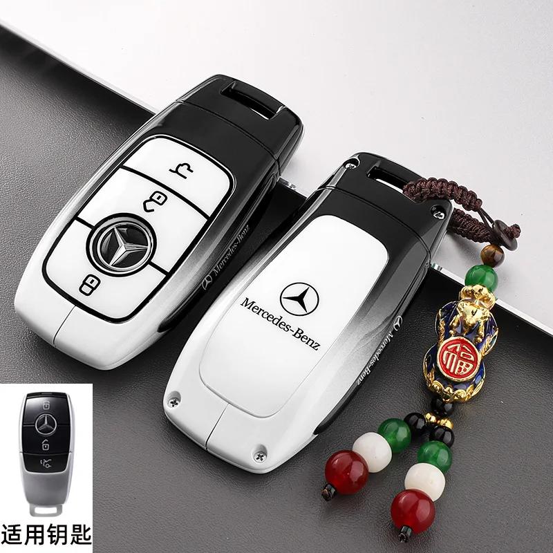 Car Key Case Cover for Mercedes Benz E C S GLC Class E200 E400 E63 W213 S550 S560 C260 A200 Key Shell Protector qq1