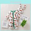 Girls' European And American Style Easter Carrot Romper With Rabbit Ear Hat Spring And Autumn Children's Clothing